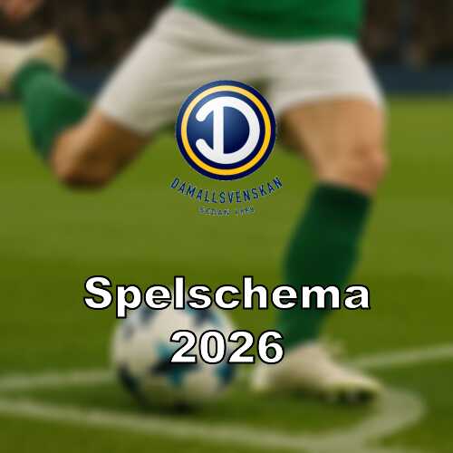 Spelschema resultat for damallsvenskan 2026