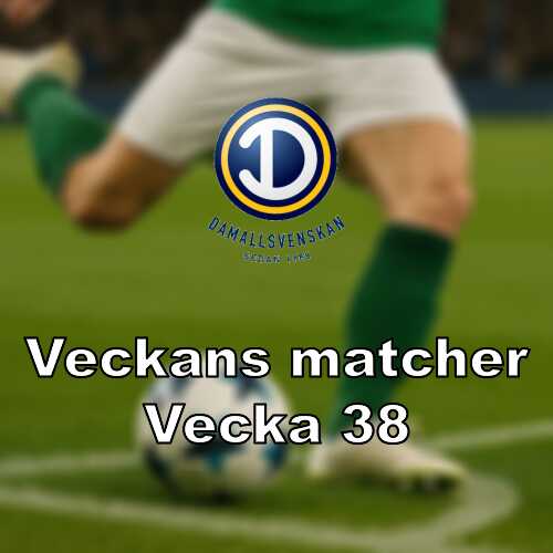 Vecka 38 i damallsvenskan omgang 18 inleder omgang 19 formar mittenskiktet