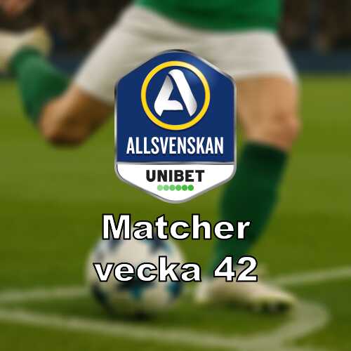 Vecka 42 i allsvenskan omgang 27 med derby och formtest