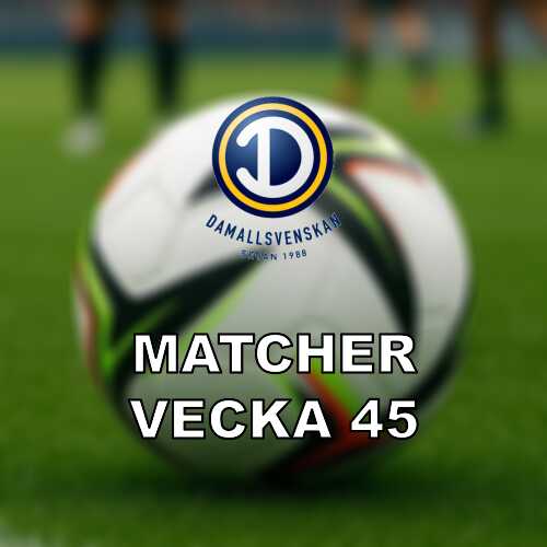 Vecka 45 i damallsvenskan omgang 25 med titelstrid och derby