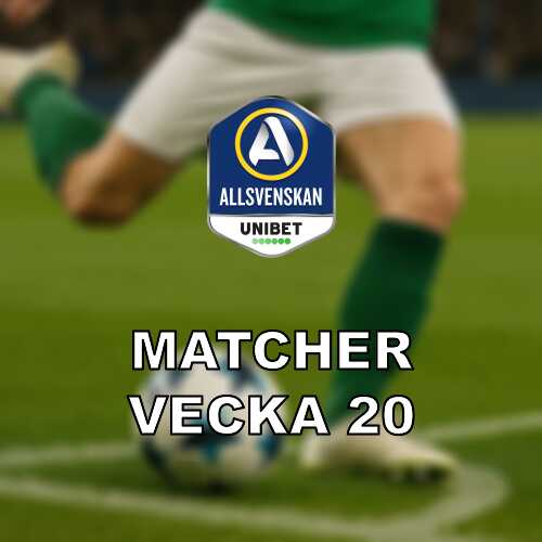 Allsvenskan i vecka 20 med full omgang och hett toppmote