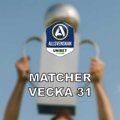 Allsvenskan i vecka 31 med toppmote och angestladdad bottenkamp