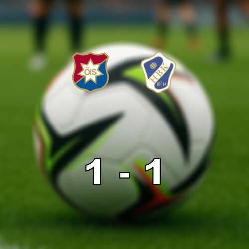 Delad poang mellan orgryte och halmstads bk pa gamla ullevi