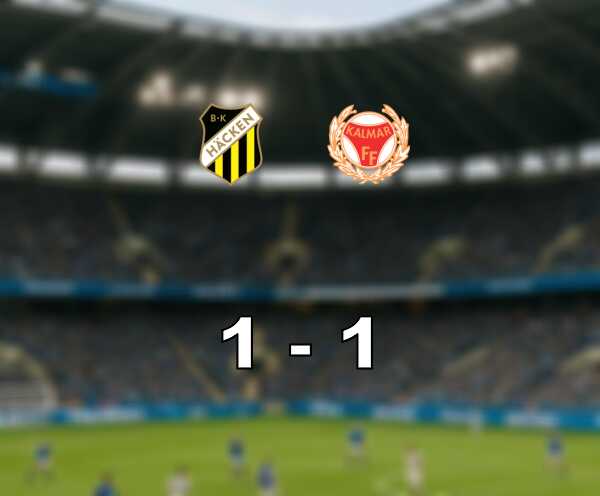 Viktig bortapoang nar kalmar spelade oavgjort mot hacken