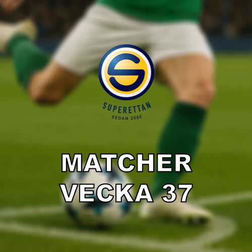 Vecka 37 i superettan skanederby och seriefinal i fokus