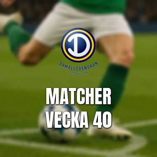 Vecka 40 i damallsvenskan med derbyn och guldjakt i fokus