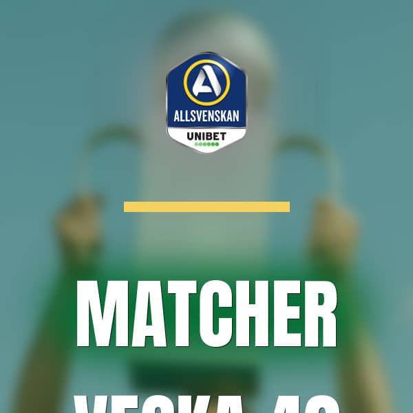Allsvenskan i vecka 42 med full omgang och hangmatcher