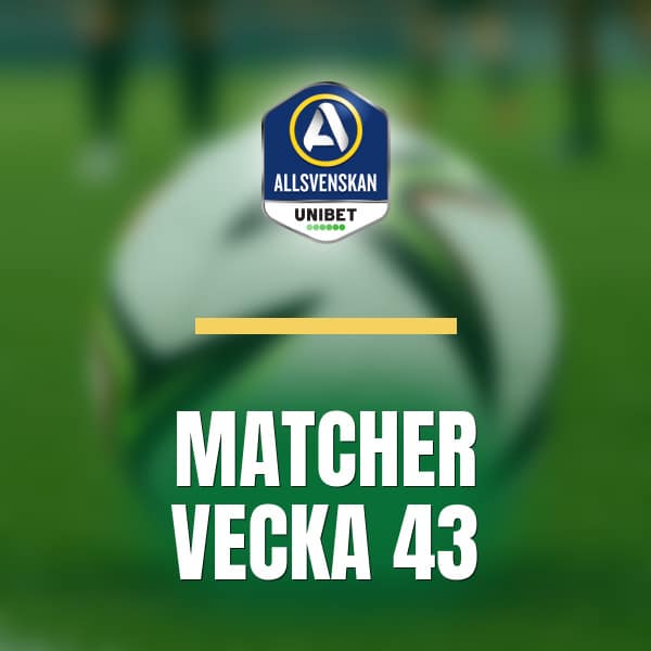 Allsvenskan i vecka 43 med full omgang och heta derbyn